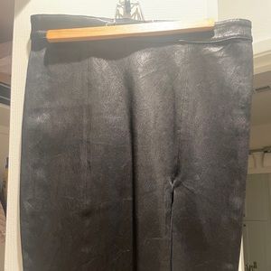 FRAME 100% leather pencil skirt